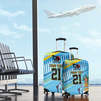The Bahamas Cricket Custom Luggage Cover Marlin Flamingo Come On Bahamian - Wonder Print Shop