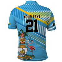 The Bahamas Cricket Custom Polo Shirt Marlin Flamingo Come On Bahamian - Wonder Print Shop