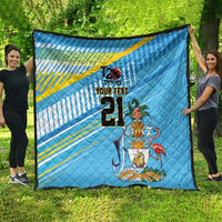 The Bahamas Cricket Custom Quilt Marlin Flamingo Come On Bahamian - Wonder Print Shop