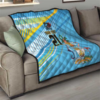 The Bahamas Cricket Custom Quilt Marlin Flamingo Come On Bahamian - Wonder Print Shop