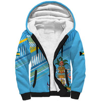 The Bahamas Cricket Custom Sherpa Hoodie Marlin Flamingo Come On Bahamian - Wonder Print Shop