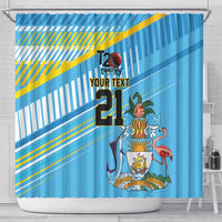 The Bahamas Cricket Custom Shower Curtain Marlin Flamingo Come On Bahamian - Wonder Print Shop