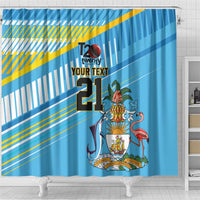 The Bahamas Cricket Custom Shower Curtain Marlin Flamingo Come On Bahamian - Wonder Print Shop