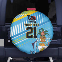 The Bahamas Cricket Custom Spare Tire Cover Marlin Flamingo Come On Bahamian - Wonder Print Shop