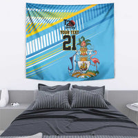 The Bahamas Cricket Custom Tapestry Marlin Flamingo Come On Bahamian - Wonder Print Shop