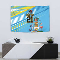 The Bahamas Cricket Custom Tapestry Marlin Flamingo Come On Bahamian - Wonder Print Shop