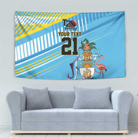 The Bahamas Cricket Custom Tapestry Marlin Flamingo Come On Bahamian - Wonder Print Shop