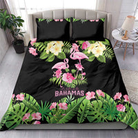 The Bahamas Flamingo Bedding Set Bahamian Tropical Flowers - Wonder Print Shop