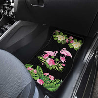The Bahamas Flamingo Car Mats Bahamian Tropical Flowers - Wonder Print Shop