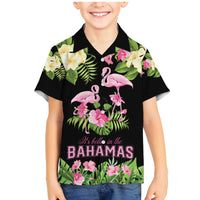 The Bahamas Flamingo Family Matching Mermaid Dress and Hawaiian Shirt Bahamian Tropical Flowers - Wonder Print Shop
