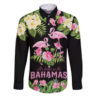 The Bahamas Flamingo Family Matching Puletasi and Hawaiian Shirt Bahamian Tropical Flowers - Wonder Print Shop
