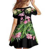 The Bahamas Flamingo Family Matching Summer Maxi Dress and Hawaiian Shirt Bahamian Tropical Flowers - Wonder Print Shop