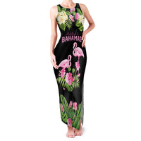 The Bahamas Flamingo Family Matching Tank Maxi Dress and Hawaiian Shirt Bahamian Tropical Flowers - Wonder Print Shop