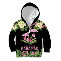 The Bahamas Flamingo Kid Hoodie Bahamian Tropical Flowers - Wonder Print Shop