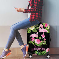 The Bahamas Flamingo Luggage Cover Bahamian Tropical Flowers - Wonder Print Shop