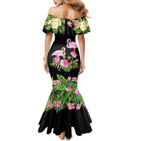 The Bahamas Flamingo Mermaid Dress Bahamian Tropical Flowers - Wonder Print Shop