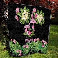 The Bahamas Flamingo Quilt Bahamian Tropical Flowers - Wonder Print Shop