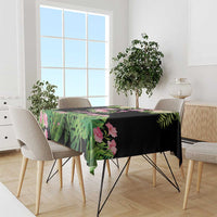 The Bahamas Flamingo Tablecloth Bahamian Tropical Flowers - Wonder Print Shop