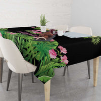 The Bahamas Flamingo Tablecloth Bahamian Tropical Flowers - Wonder Print Shop