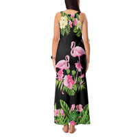 The Bahamas Flamingo Tank Maxi Dress Bahamian Tropical Flowers - Wonder Print Shop