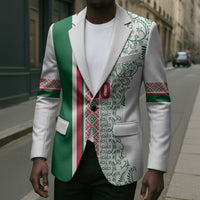Algeria Tasqa n Umadal Custom Blazer Amazigh Desert Pattern Edition