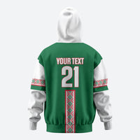 Algeria Tasqa n Umadal Custom Zip Hoodie Amazigh Desert Pattern Edition