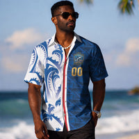 Cabo Verde Kopa di Mundu Custom Hawaiian Shirt Atlantic Waves Blue Edition LT9