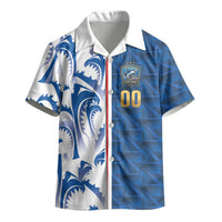Cabo Verde Kopa di Mundu Custom Kid Hawaiian Shirt Atlantic Waves Blue Edition