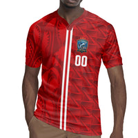 Cabo Verde Kopa di Mundu Custom Rugby Jersey Atlantic Waves Red Edition
