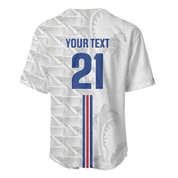 Cabo Verde Kopa di Mundu Custom Baseball Jersey Atlantic Waves White Edition