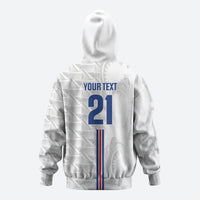 Cabo Verde Kopa di Mundu Custom Zip Hoodie Atlantic Waves White Edition