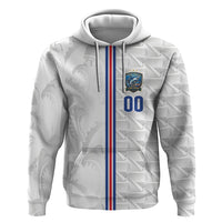 Cabo Verde Kopa di Mundu Custom Zip Hoodie Atlantic Waves White Edition