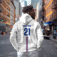 Cabo Verde Kopa di Mundu Custom Zip Hoodie Atlantic Waves White Edition