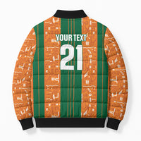 Cote d'Ivoire N'glo Wa Klo Custom Bomber Puffer Jacket Baoule Textile Edition