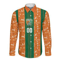 Cote d'Ivoire N'glo Wa Klo Custom Long Sleeve Button Shirt Baoule Textile Edition