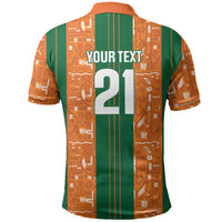 Cote d'Ivoire N'glo Wa Klo Custom Polo Shirt Baoule Textile Edition