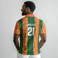 Cote d'Ivoire N'glo Wa Klo Custom Polo Shirt Baoule Textile Edition LT9