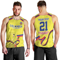 Colombia Champion Football Custom Men Tank Top Proud To Be Los Cafeteros - Wonder Print Shop