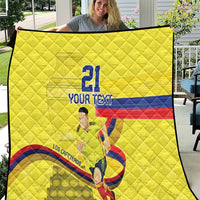 Colombia Champion Football Custom Quilt Proud To Be Los Cafeteros - Wonder Print Shop