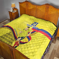 Colombia Champion Football Custom Quilt Proud To Be Los Cafeteros - Wonder Print Shop