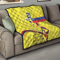 Colombia Champion Football Custom Quilt Proud To Be Los Cafeteros - Wonder Print Shop