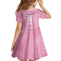 Argentina Football Family Matching Short Sleeve Bodycon Dress and Hawaiian Shirt Campeones De la Historia - Pink Style - Wonder Print Shop