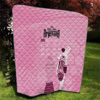 Argentina Football Quilt Campeones De la Historia - Pink Style - Wonder Print Shop