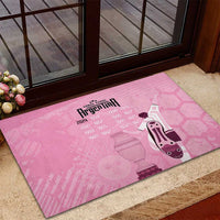Argentina Football Rubber Doormat Campeones De la Historia - Pink Style - Wonder Print Shop