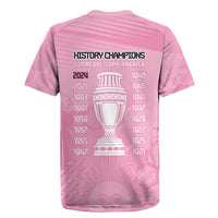 Argentina Football Rugby Jersey Campeones De la Historia - Pink Style - Wonder Print Shop