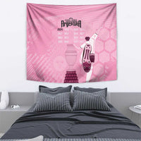 Argentina Football Tapestry Campeones De la Historia - Pink Style - Wonder Print Shop