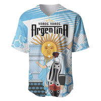 Argentina Football Baseball Jersey Campeones De la Historia - Blue Style LT9 - Wonder Print Shop