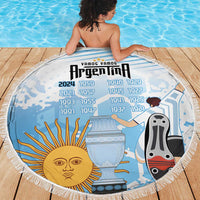 Argentina Football Beach Blanket Campeones De la Historia - Blue Style LT9 - Wonder Print Shop