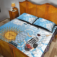 Argentina Football Quilt Bed Set Campeones De la Historia - Blue Style - Wonder Print Shop