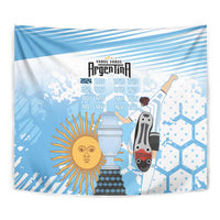 Argentina Football Tapestry Campeones De la Historia - Blue Style - Wonder Print Shop